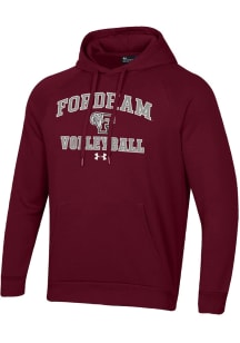 Under Armour Fordham Rams Mens Maroon Volleyball Rival Long Sleeve Hoodie