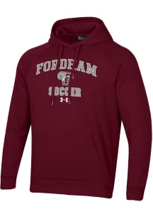 Under Armour Fordham Rams Mens Maroon Soccer Rival Long Sleeve Hoodie