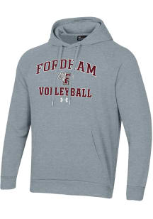 Under Armour Fordham Rams Mens Grey Volleyball Rival Long Sleeve Hoodie