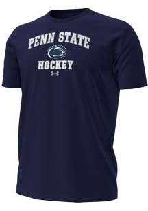 Under Armour Penn State Nittany Lions Navy Blue Hockey Performance Short Sleeve T Shirt
