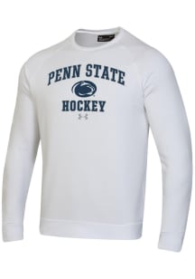 Under Armour Penn State Nittany Lions Mens White Hockey Rival Long Sleeve Crew Sweatshirt
