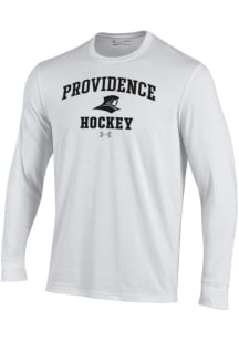 Under Armour Providence Friars White Hockey Performance Long Sleeve T Shirt