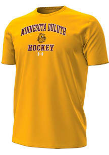 Under Armour UMD Bulldogs Gold Hockey Performance Short Sleeve T Shirt