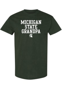 Michigan State Spartans Green Basic Block Grandpa Short Sleeve T Shirt