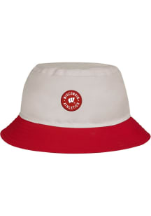 Under Armour Wisconsin Badgers White Sideline Launch Mens Bucket Hat