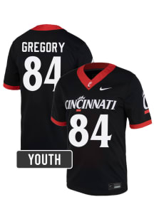 Gavin Gregory Cincinnati Bearcats Youth Black Nike NIL Name And Number Football Jersey