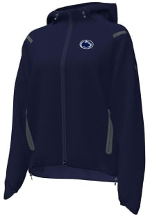 Under Armour Penn State Nittany Lions Womens Navy Blue Woven Long Sleeve Full Zip Jacket