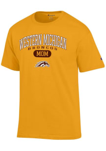 Champion Western Michigan Broncos Gold Pill Box Mom Jersey Short Sleeve T Shirt