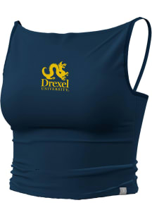 Champion Drexel Dragons Womens Navy Blue High Neck Tank Top