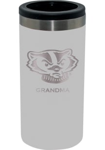 The Memory Company Wisconsin Badgers Grandma 12oz Slim Stainless Steel Coolie
