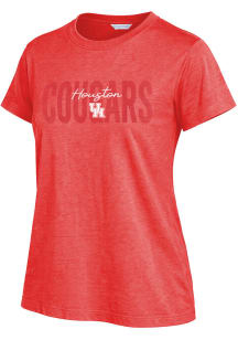 Houston Cougars Womens Red Darby Short Sleeve T-Shirt