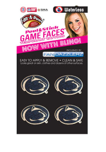 Penn State Nittany Lions 4 Pack Glitter Tattoo