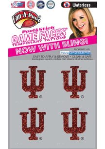 Indiana Hoosiers Glitter 4 Pack Tattoo