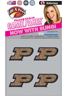 Purdue Boilermakers Glitter 4 Pack Tattoo