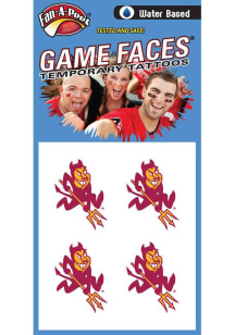 Arizona State Sun Devils Sparky 4pk Tattoo