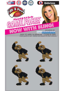 Iowa Hawkeyes Herkey Glitter 4pk Tattoo