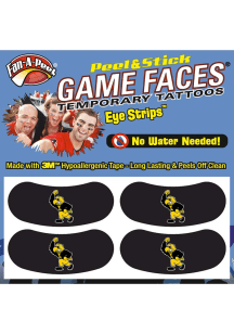 Iowa Hawkeyes 2pk Eye Strips Tattoo