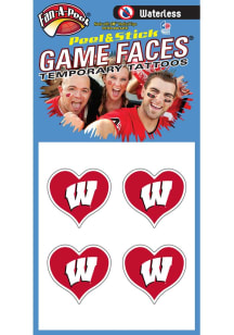 Wisconsin Badgers Heart Tattoo