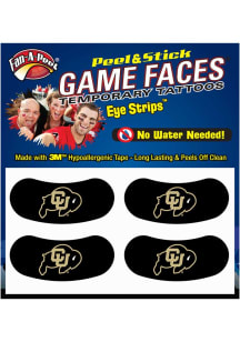 Colorado Buffaloes 2pk Eye Strips Tattoo