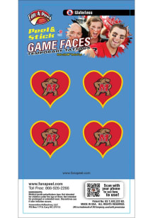 Maryland Terrapins 4pk Heart Tattoo