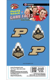 Purdue Boilermakers 4pk Game Face Tattoo