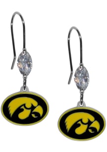 Iowa Hawkeyes Crystal Dangle Womens Earrings