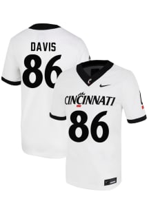 Kellen Davis  Nike Cincinnati Bearcats White Football NIL Name And Number Football Jersey