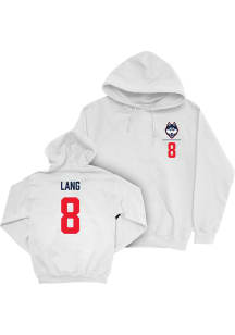 Zy’marion Lang Campus Ink UConn Huskies Youth NIL Logo Long Sleeve Player Hoodie White