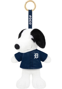 Detroit Tigers 6 Inch Snoopy Backpack Clip Keychain - White