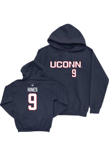 Na’Jai Hines UConn Huskies Mens Navy Blue NIL Sideline Player Hood