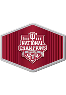 Indiana Hoosiers Souvenir 2026 National Champs Hexagon Pin - Red