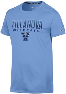 Champion Villanova Wildcats Light Blue Flat Name Athletic Short Sleeve T Shirt