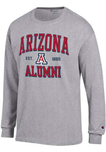 Champion Arizona Wildcats Grey Est Date Alumni Jersey Long Sleeve T Shirt