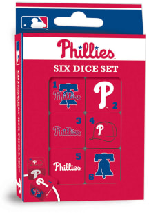 Philadelphia Phillies 6pc Dice Set Game