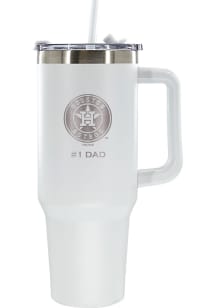 The Memory Company Houston Astros Dad 40oz Stainless Steel Tumbler - White