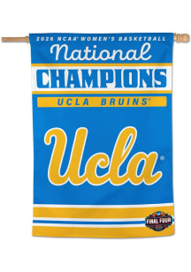 UCLA Bruins WBB National Champions 2026 1 Sided Banner - Gold