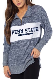 Penn State Nittany Lions Womens Navy Blue Cozy Qtr Zip
