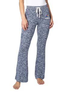 Kansas Jayhawks Womens Flare Navy Blue Sweatpants