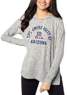 Arizona Wildcats Womens Grey Tunic Graphic Hooded Sweatshirt