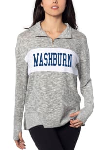 Washburn Ichabods Womens Grey 1/4 Zip Style Qtr Zip