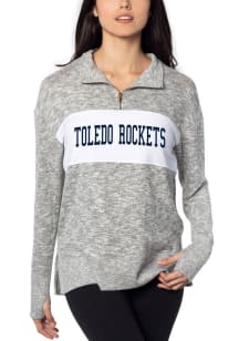 Toledo Rockets Womens Grey 1/4 Zip Qtr Zip
