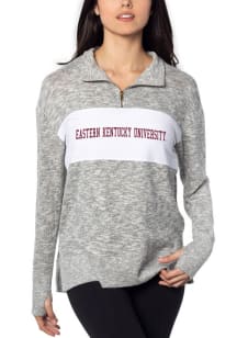 Eastern Kentucky Colonels Womens Grey Quarter Classic Qtr Zip