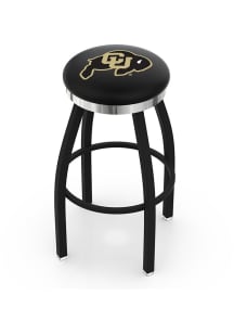 Colorado Buffaloes Chrome Seat Pub Stool - Black
