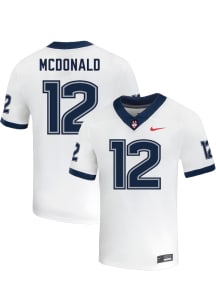 Tucker McDonald  Nike UConn Huskies White NIL Name And Number Football Jersey
