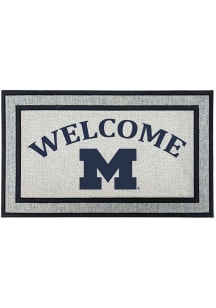 Michigan Wolverines Welcome 18x30 Door Mat