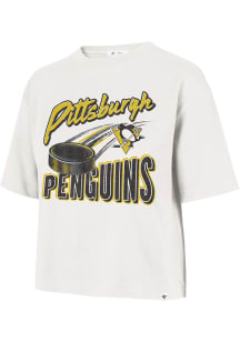47 Pittsburgh Penguins Womens White City Reed Sticks Short Sleeve T-Shirt