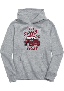 Vive La Fete Troy Trojans Toddler Grey Full Speed Long Sleeve Hooded Sweatshirt