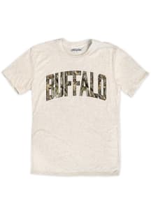 Buffalo Womens Oatmeal Camo Wordmark Short Sleeve T-Shirt