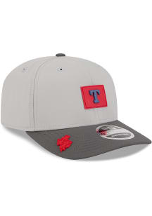 New Era Texas Rangers RH Exclusive 2026 Clubhouse 9SEVENTY Stretch Snap Adjustable Hat - Grey