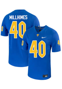 Ty Millhimes  Nike Pitt Panthers Blue NIL Name And Number Football Jersey
